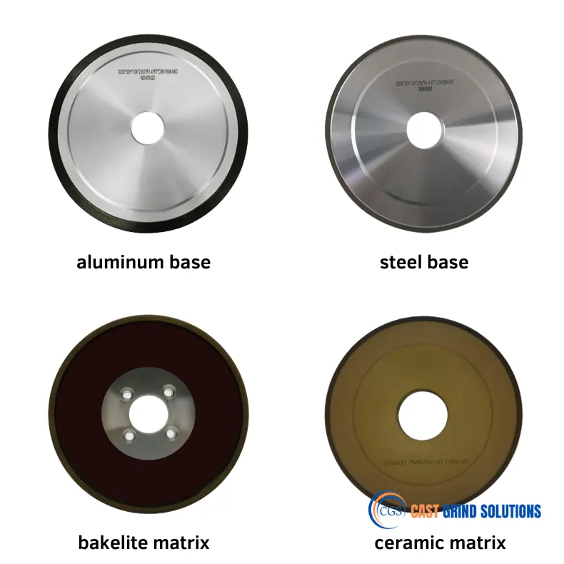 four types base materials for resin bond diamond grinding wheel