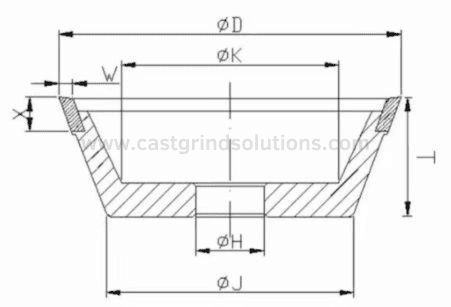 11v9 grinding wheel drawing